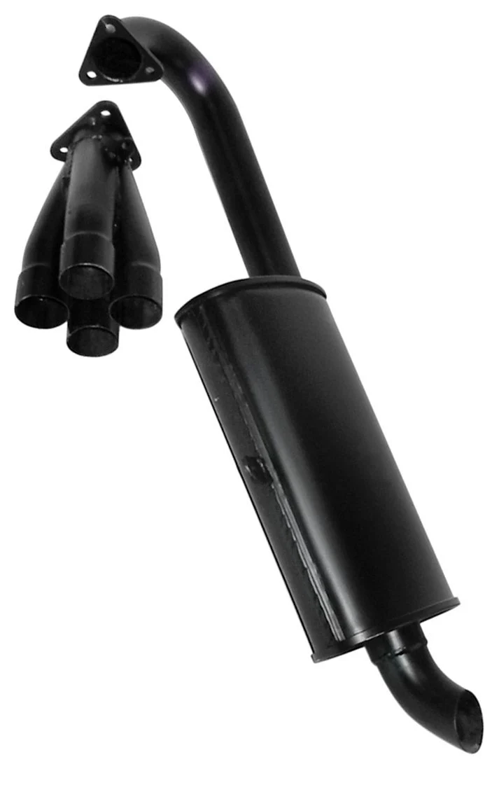 Turbo Muffler Kit, 1 1/2", Black - Fits P/N: 3455/3458