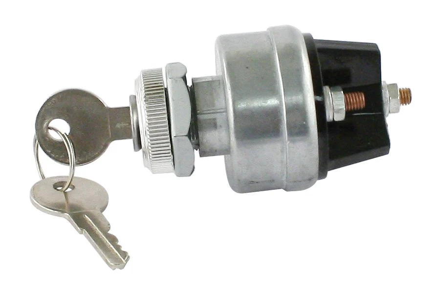 Universal Ignition Switch with Keys for 6 or 12-Volt Systems