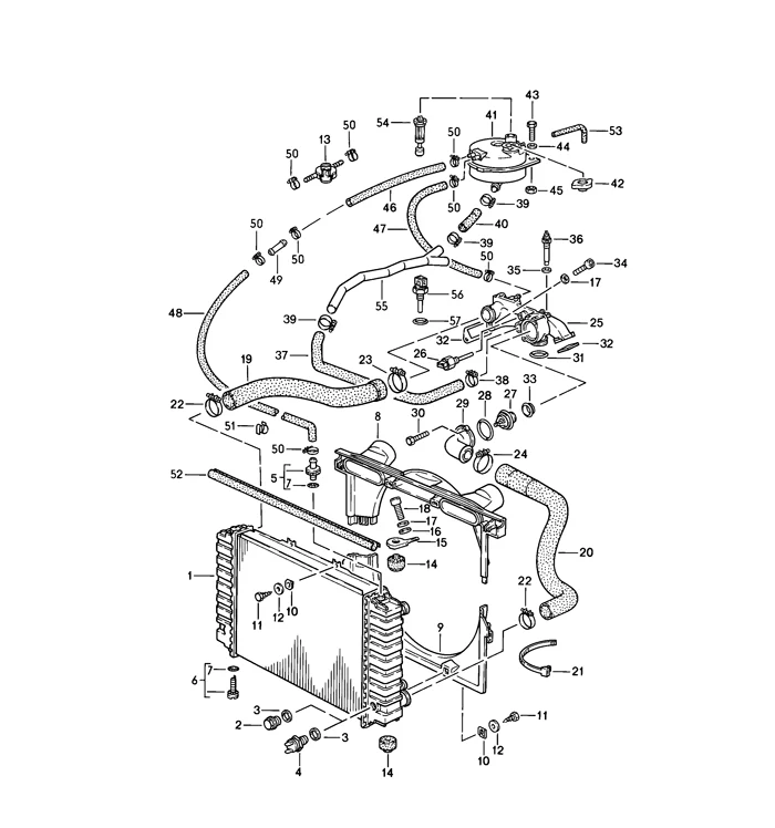 Upper Radiator Hose for Porsche 928 (1985-95) - Image 2
