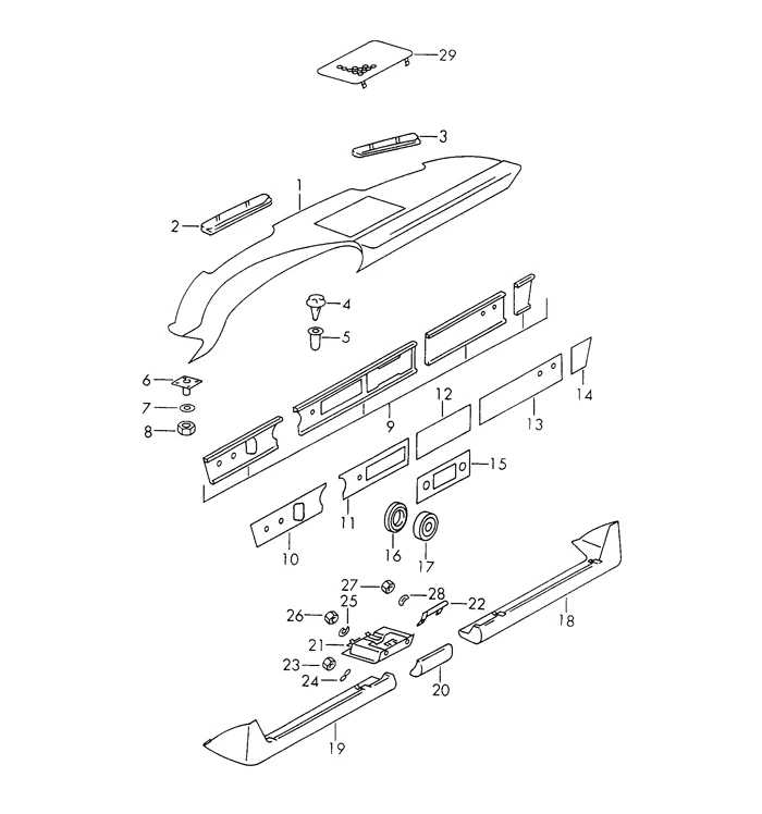 Upper Right Dash Defroster Vent Trim for Porsche 911, 912 (1965-85) - Image 2