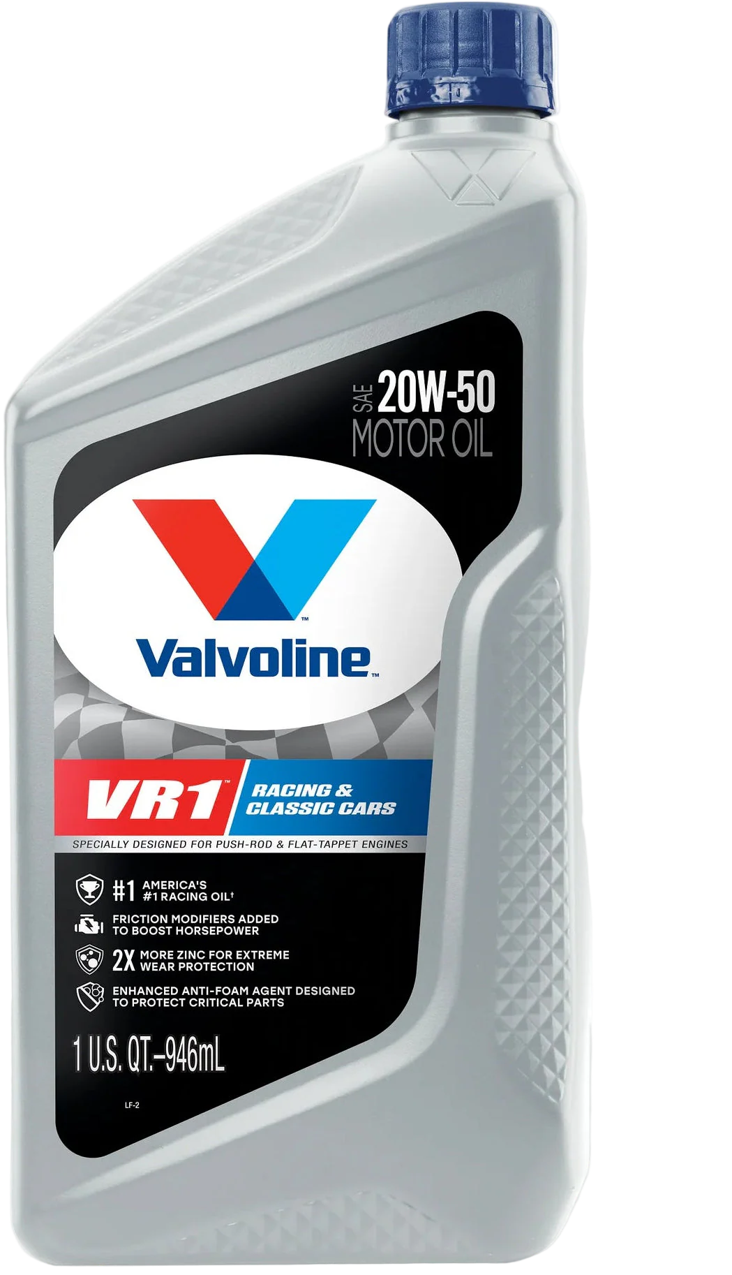 Valvoline VR1 High Zinc Synthetic 20W-50 Oil (1-Quart)