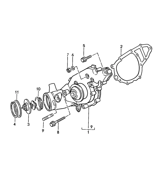 Water Pump for Porsche 944, 944 Turbo, 944S2 and 924S - Image 3