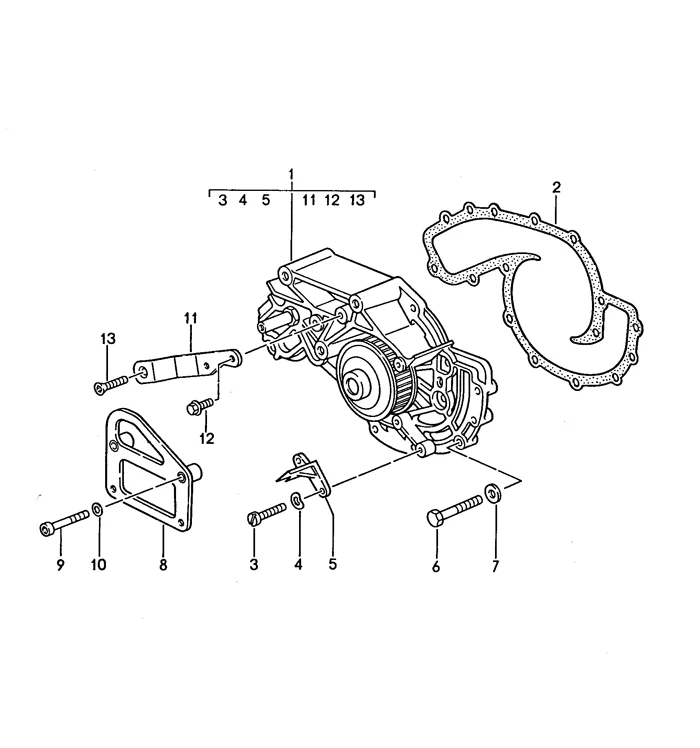 Water Pump with Gasket for Porsche 928 (1987-95) - Image 2