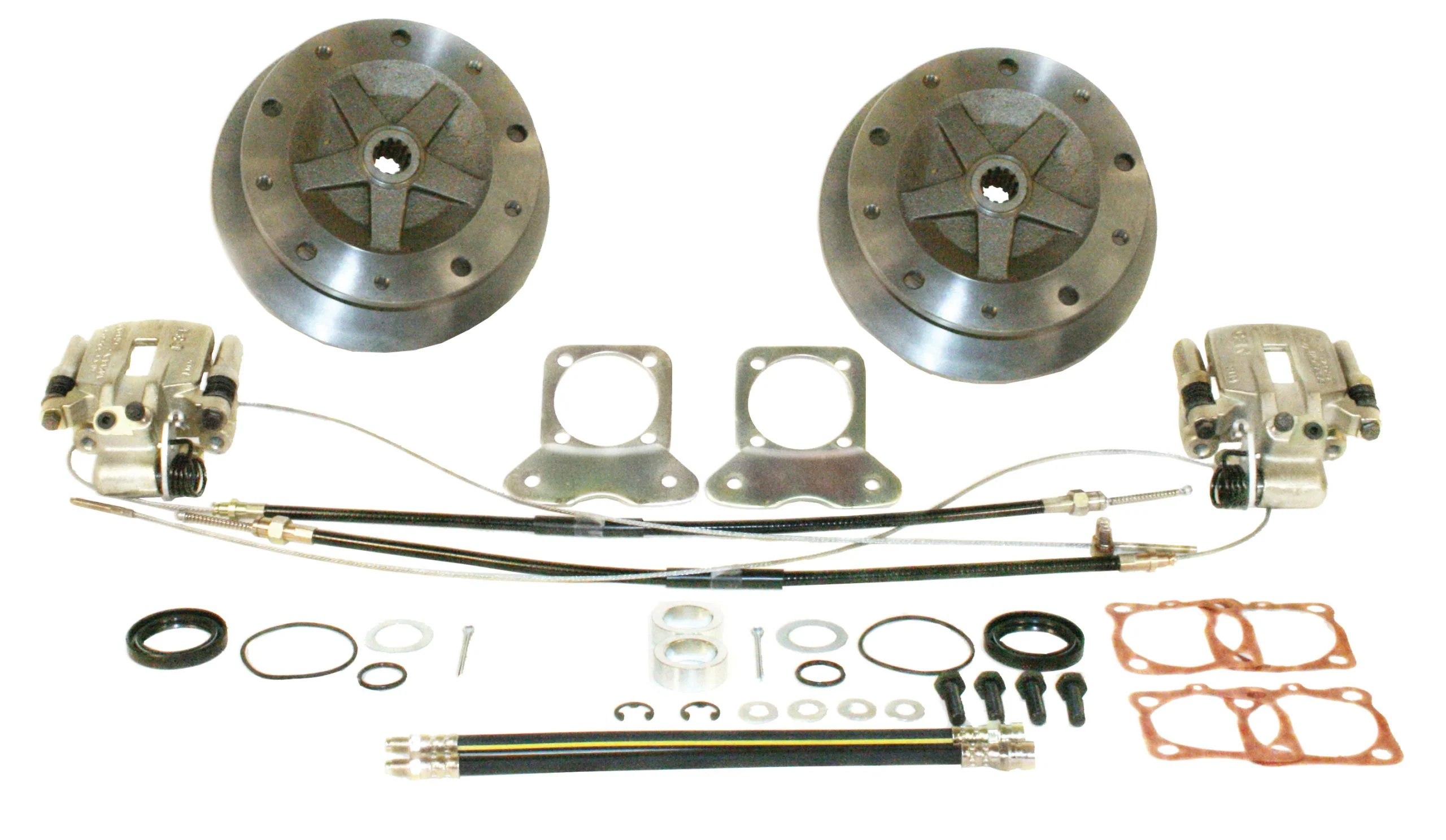 Wide Rear Disc Brake Kit with E-Brake, 5 x 205, I.R.S. 1968-72, S/Axle 1968