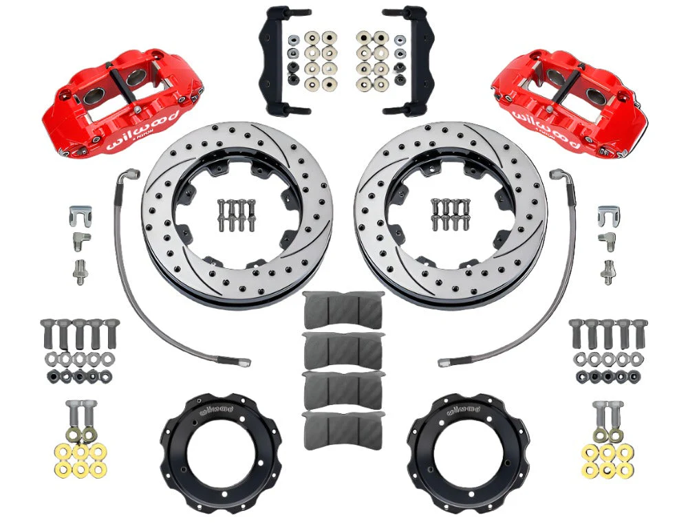 Wilwood Forged Narrow Superlite 4R Front Brake Kit for Porsche 911S, 911SC and Carrera Models with 3.5" Struts (1969-89)
