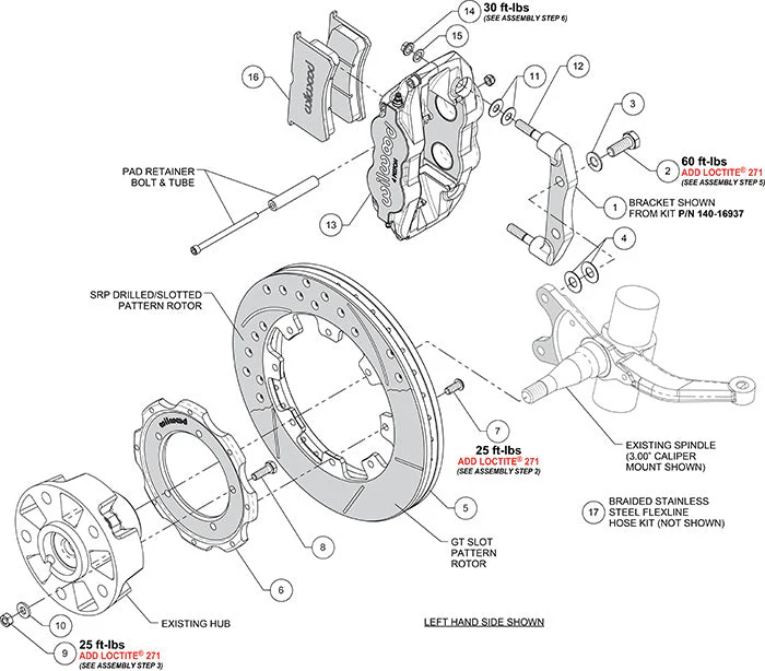 Wilwood Forged Narrow Superlite 4R Front Brake Kit for Porsche 911S, and 911SC Models with 3.5" Struts (1969-83) - Image 15