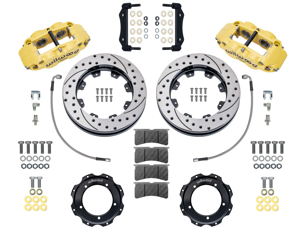 Wilwood Forged Narrow Superlite 4R Front Brake Kit for Porsche 911S, and 911SC Models with 3.5" Struts (1969-83) - Image 6
