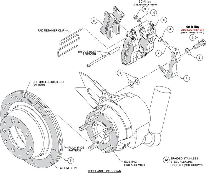 Wilwood Narrow Dynapro-P Radial Rear Brake Kit for Porsche 911/912 Models (1969-83) - Image 20
