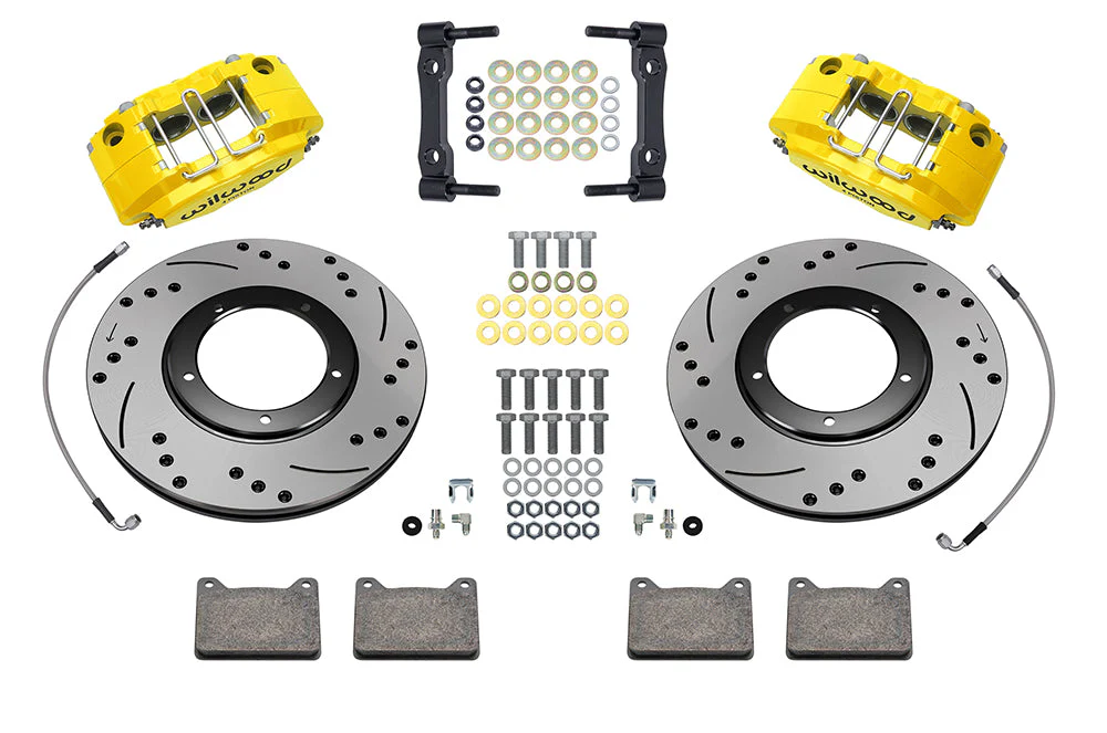 Wilwood Powerlite Front Caliper and Bracket Kit for Porsche 911/912 Models with 3" Struts (1969-76)