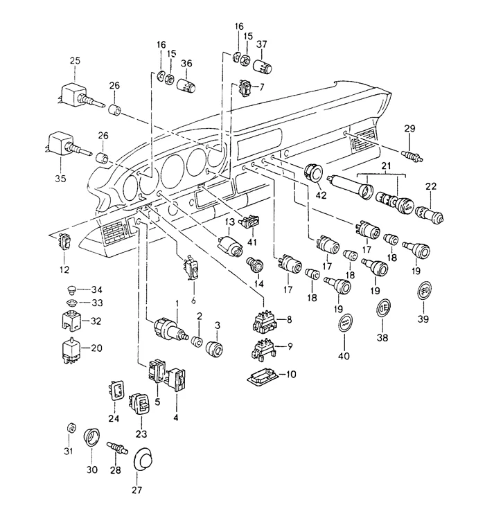 Window Switch for Porsche 911 (964-993) - Image 2