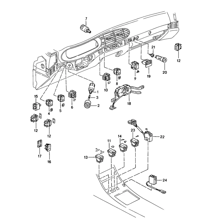 Window Switch for Porsche 944 and 968 (1985-95) - Image 2