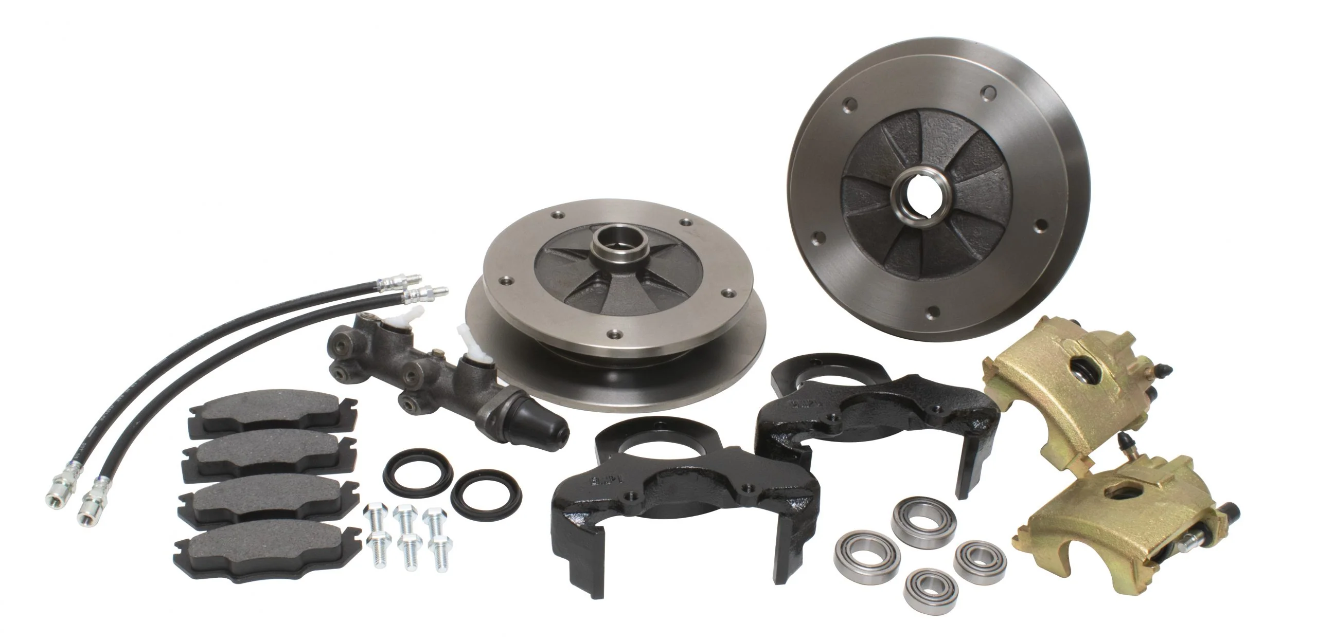 Zero Off-Set Front Disc Brake Kit Ball Joint, 5 x 205 up to 1966-67 with Dual Master Cylinder