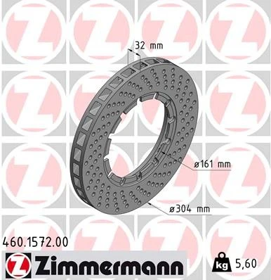 Zimmermann 32mm Left Front Rotor for Porsche 930 (1978-80) - Image 2